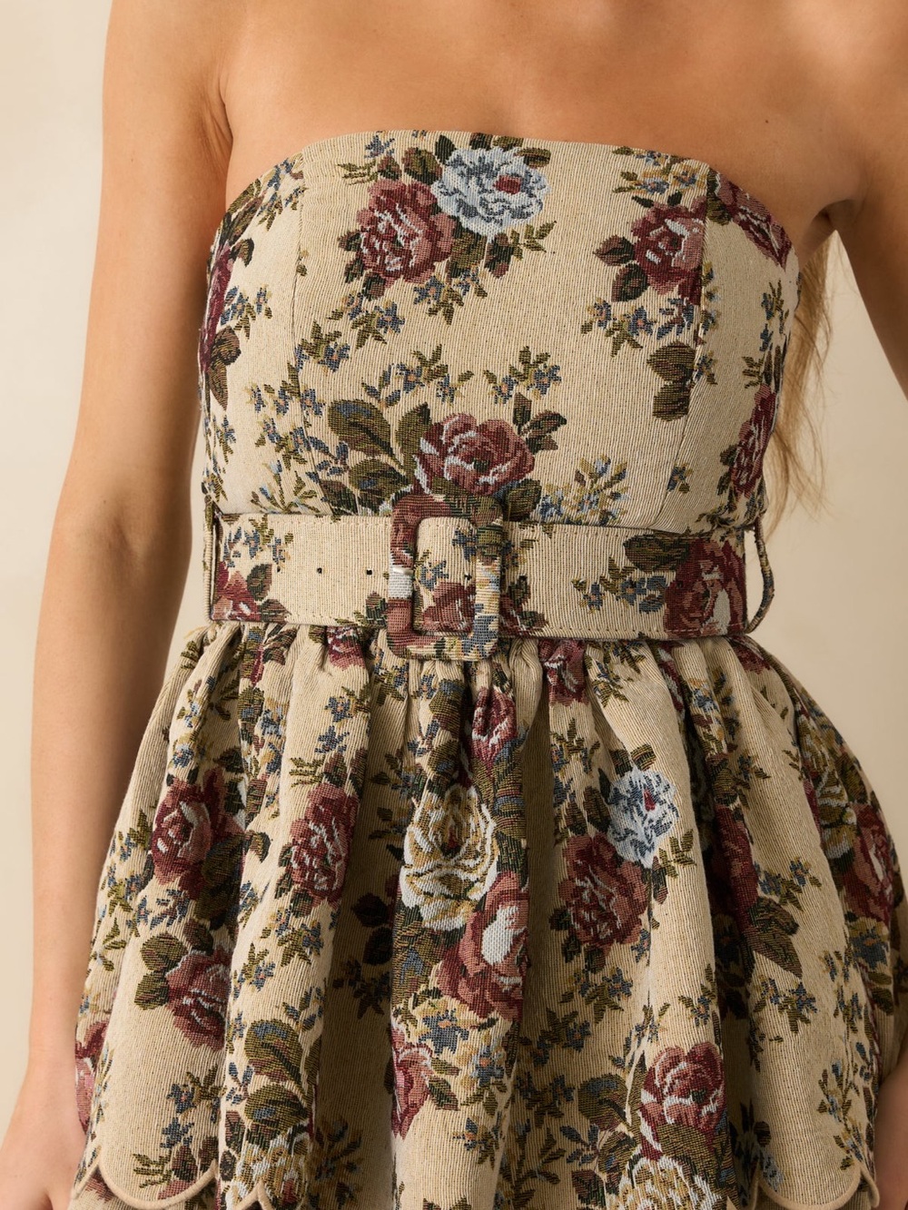 Mable Strapless Floral Maxi Dress - Picture 2 of 12